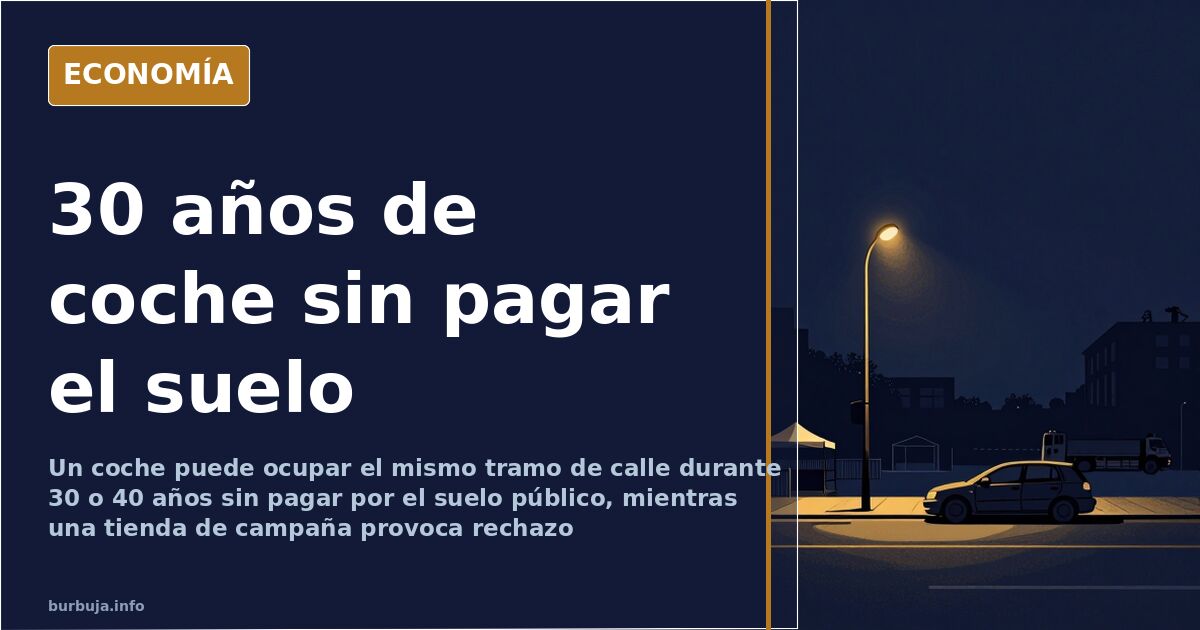 El impuesto de circulación no paga el suelo que ocupa el coche