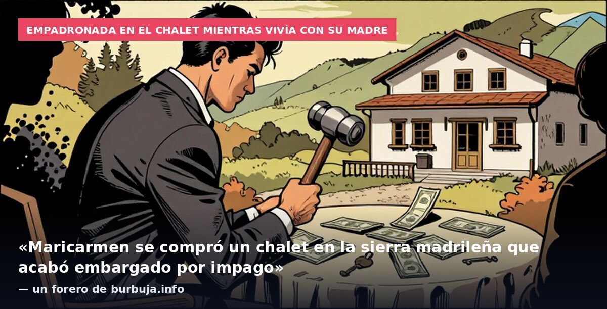 Empadronada en el chalet mientras vivía con su madre: «Maricarmen se compró un chalet en la sierra madrileña que acabó embargado por impago» — un forero de burbuja.info