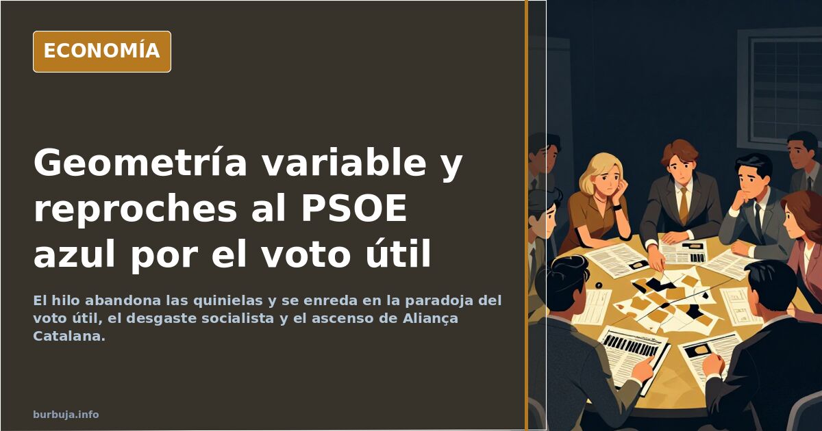 Geometría variable y reproches al PSOE azul por el voto útil