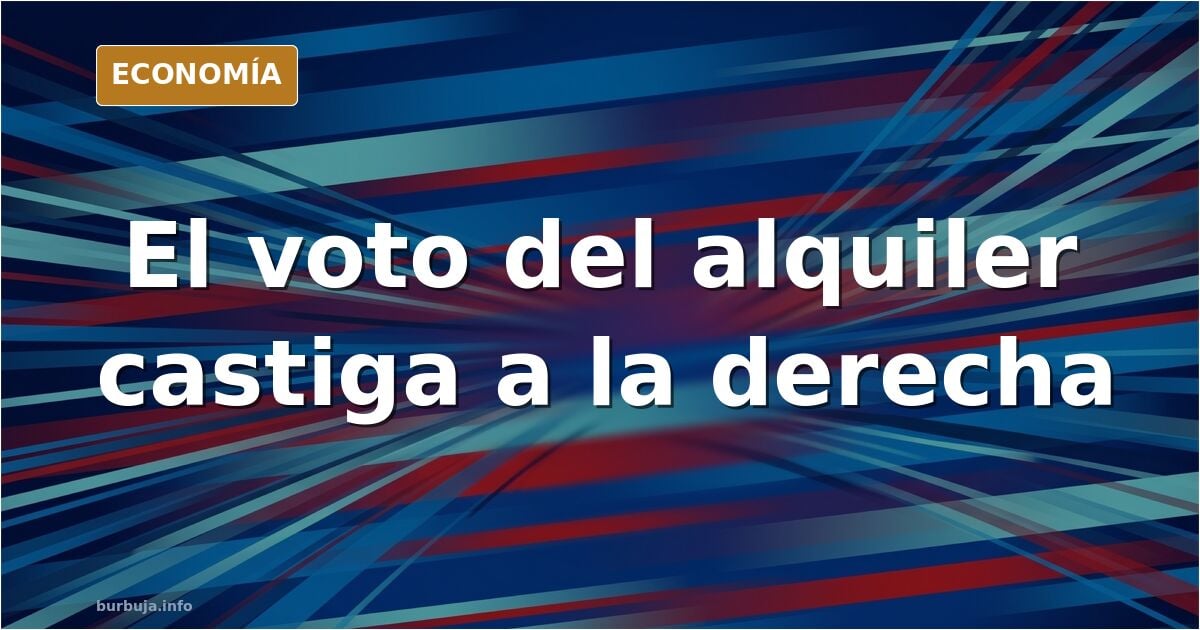 La derecha no rentabiliza la crisis de la vivienda