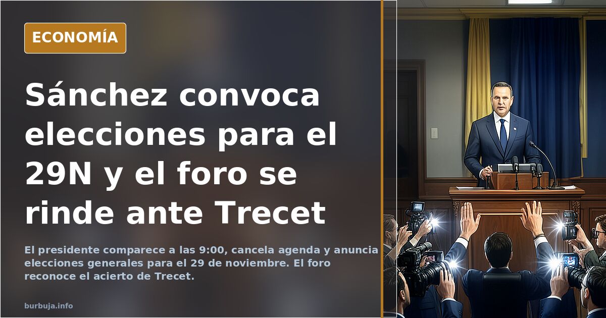 URGENTE: Mañana CONVOCA elecciones