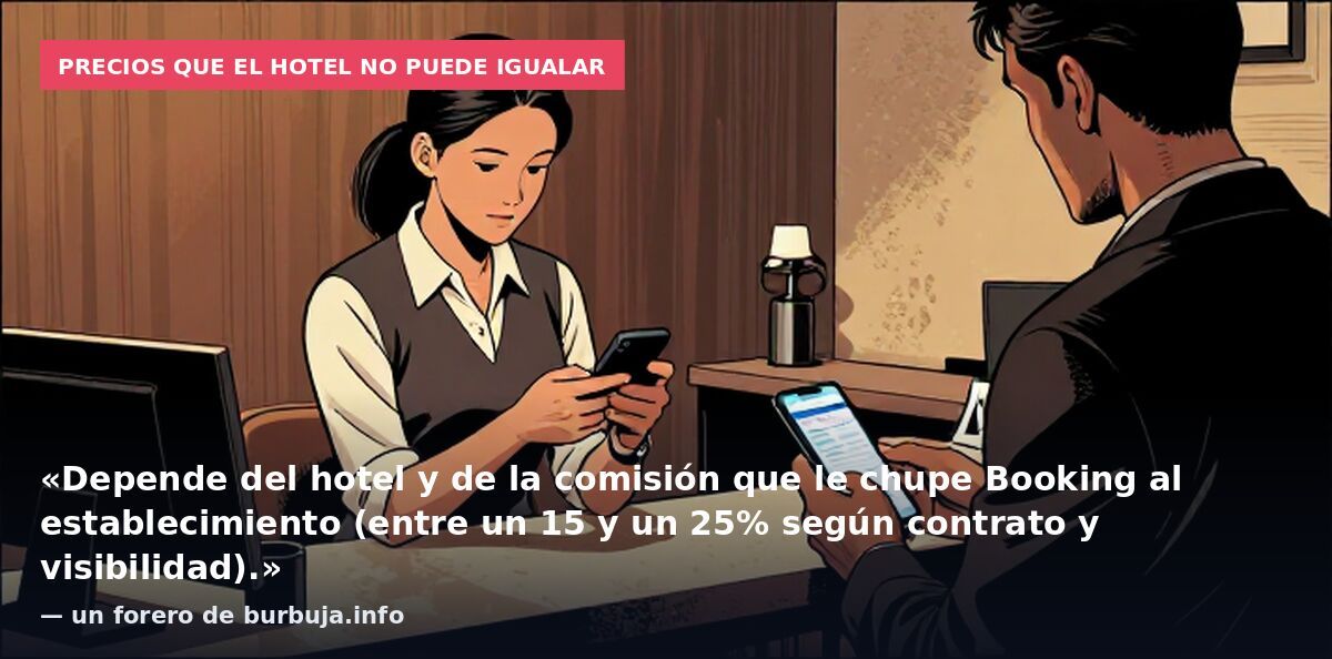 booking es más caro que usar la web del hotel?