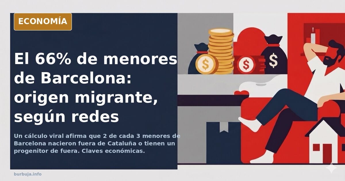 El 66% de los ciudadanos de Barcelona menores de 18 años son extranjeros o descendientes de extranjeros