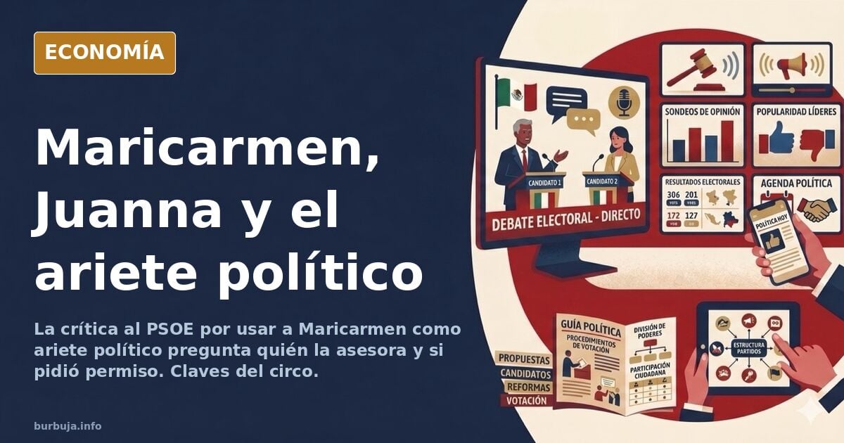 A la gente se le está yendo la pinza con Juanna, perdón, maricarmen