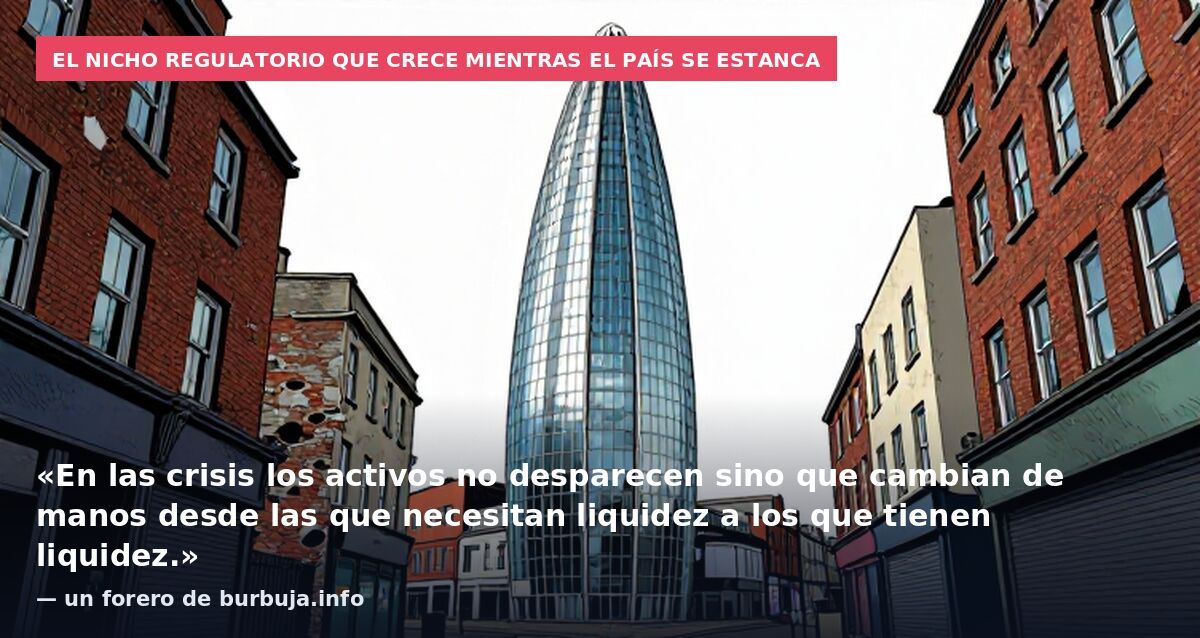El nicho regulatorio que crece mientras el país se estanca: «En las crisis los activos no desparecen sino que cambian de manos desde las que necesitan liquidez a los que tienen liquidez.» — un forero de burbuja.info