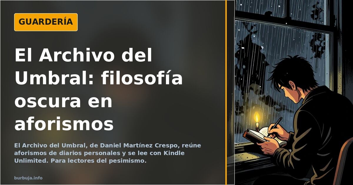 Os presento mi libro de filosofía oscura, nihilismo, pesimismo, confesiones