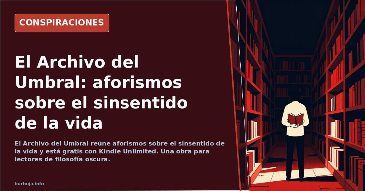 Os presento mi libro de filosofía oscura, nihilismo, pesimismo, confesiones