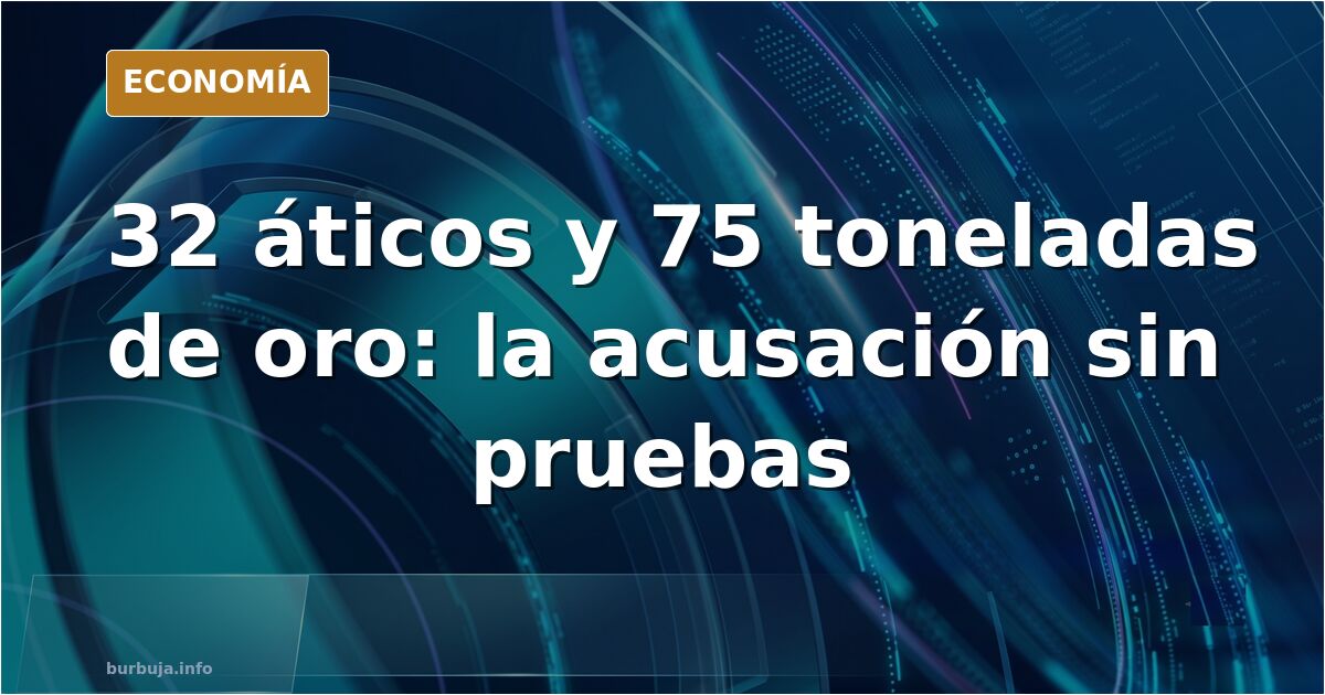 María Carmen tiene 32 áticos y 75 toneladas de oro en fondos buitre