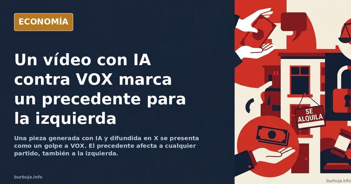 Vídeo hecho por IA hunde a VOX y puede hundir el discurso de izquierdas