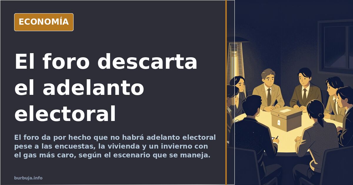 Ilustración editorial de un calendario electoral en azul marino y dorado con una fecha de elecciones tachada