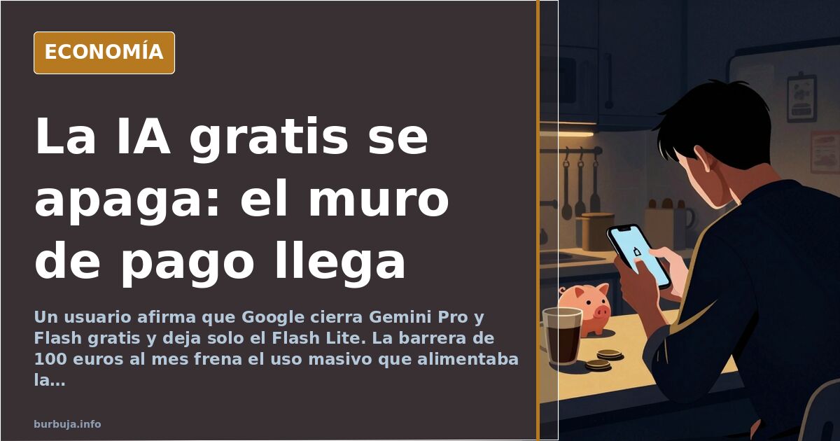 La enshittification llega a la IA: el gratuïto se apaga