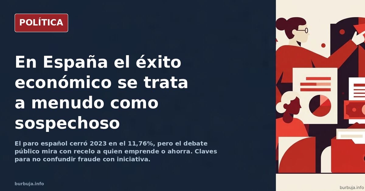 ¿Por qué en España parece que tener éxito económico se ha convertido en algo de lo que pedir perdón?