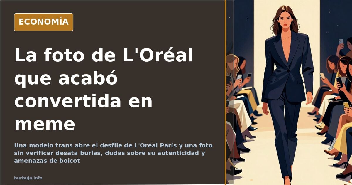 Un tuit viral ironiza sobre un atributo protésico en la pasarela