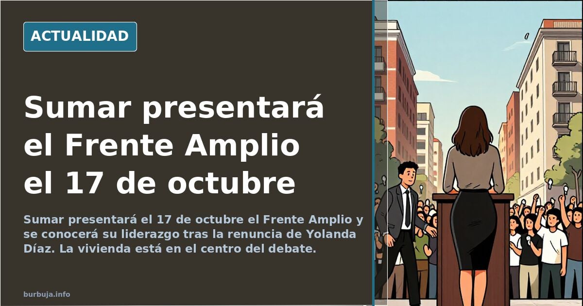 Hay elecciones. Sumar anuncia el lanzamiento de la nueva coalición de izquierdas