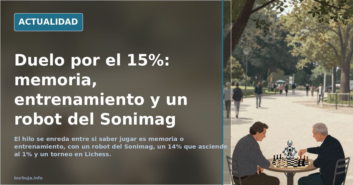 Duelo por el 15%: memoria, entrenamiento y un robot del Sonimag
