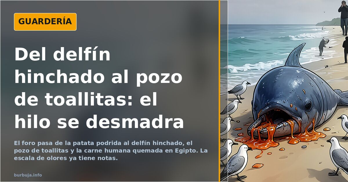 Del delfín hinchado al pozo de toallitas: el hilo se desmadra