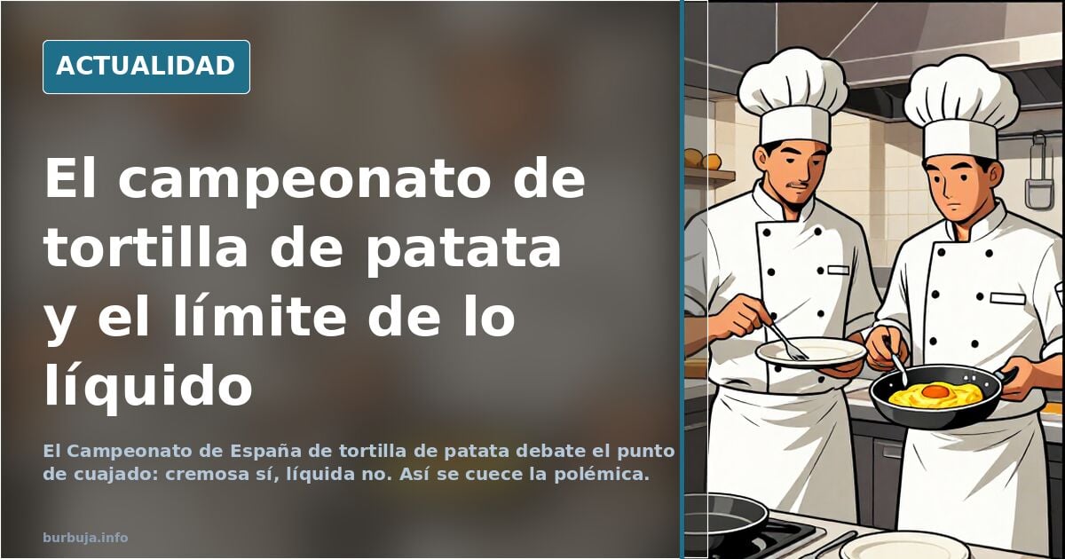 Finalistas del campeonato de tortilla de patatas. Tráete una pajita de casa