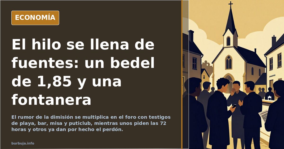 El hilo se llena de fuentes: un bedel de 1,85 y una fontanera