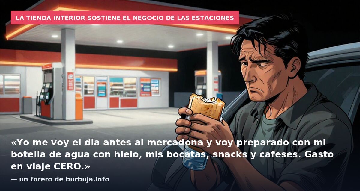 En una gasolinera Repsol me han cobrado 8 euros por un sandwich y una botella de agua.