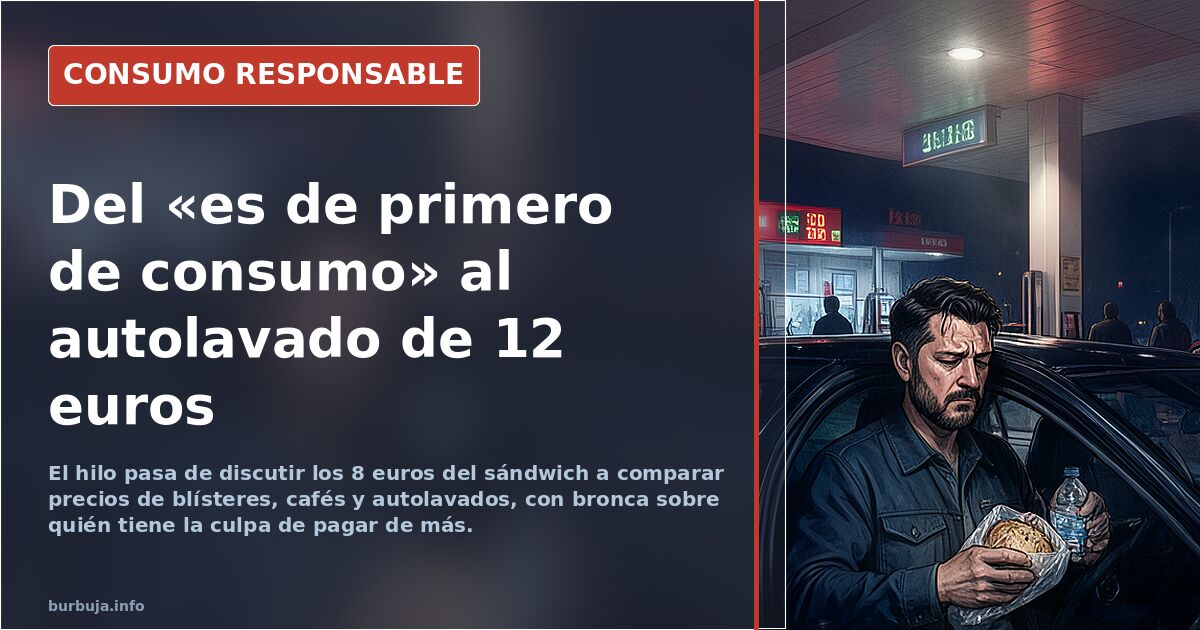 En una gasolinera Repsol me han cobrado 8 euros por un sandwich y una botella de agua.