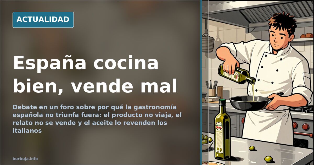 El Jincho: "Si la gastronomía española es tan buena, por qué en el extranjero solo veo restaurantes italianos o japoneses y nunca españoles?"