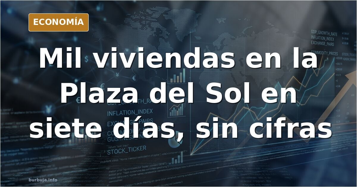 Mil "viviendas" en la plaza del sol construidas en una semana