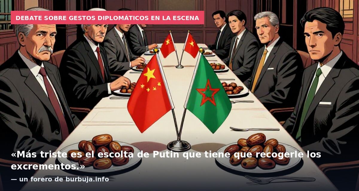 Debate sobre gestos diplomáticos en la escena: «Más triste es el escolta de Putin que tiene que recogerle los excrementos.» — un forero de burbuja.info