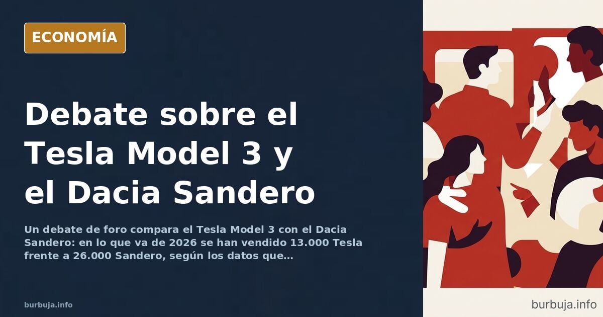 Un foro debate si el Tesla Model 3 supera al Dacia Sandero