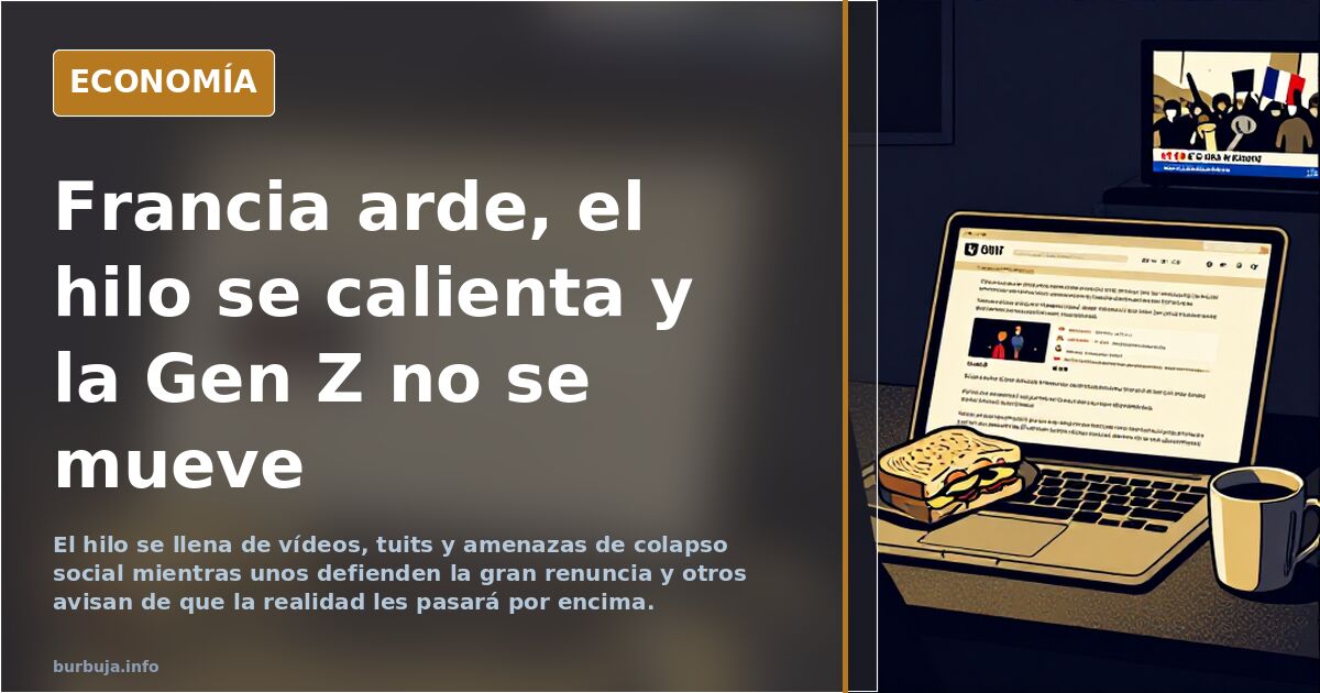 Francia arde, el hilo se calienta y la Gen Z no se mueve