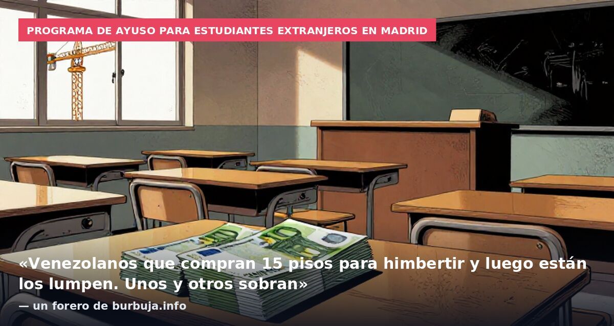 Ayuso pagará el 85% de las matrículas universitarias a los latinos