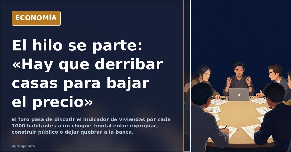 Eduardo Garzón: "Afirmar que construir más baja los precios es pelear con los datos"
