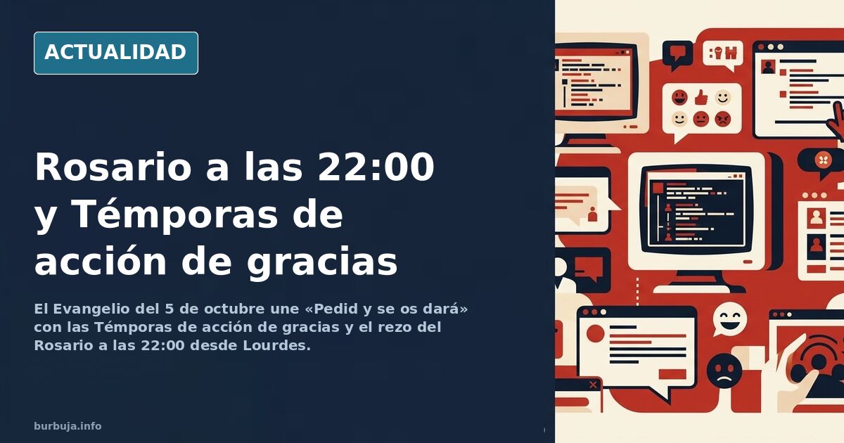 El Rosario nocturno y las Témporas: fe de acción de gracias