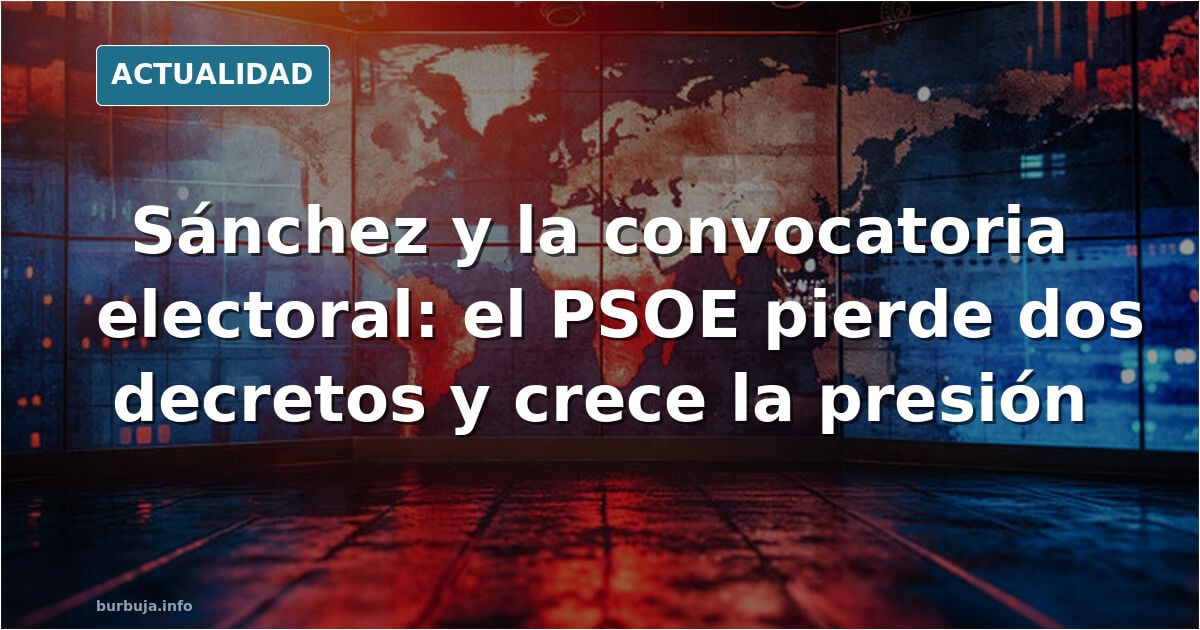 Qué piensa el foro (sed sinceros):¿Creéis que Sánchez va a convocar elecciones mañana?