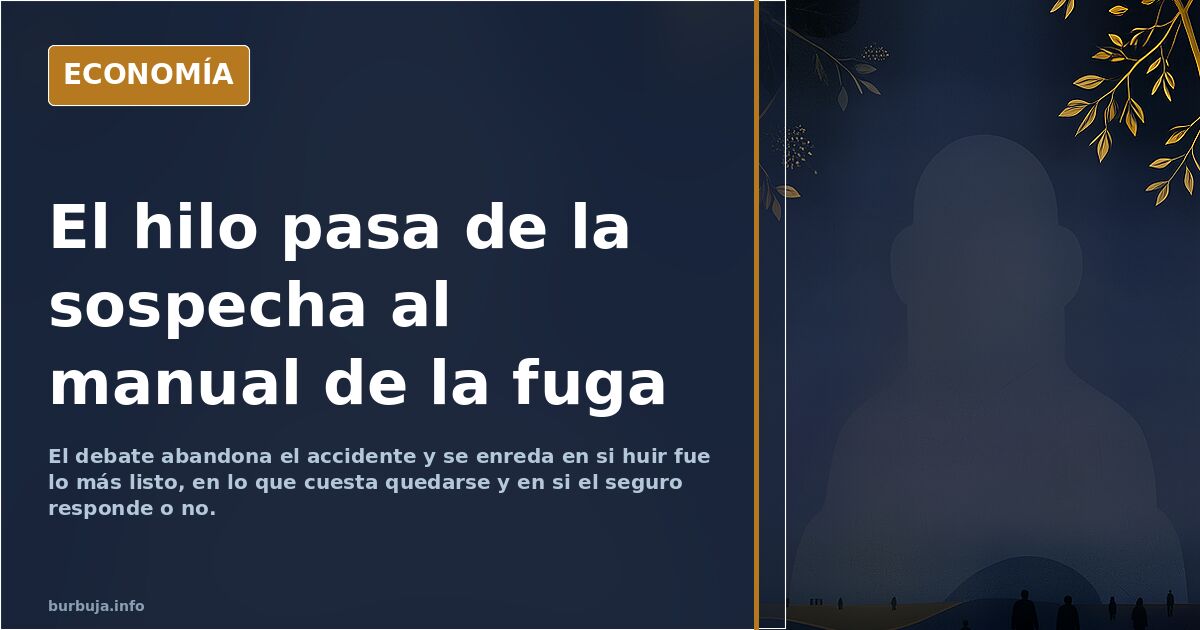 El hilo pasa de la sospecha al manual de la fuga