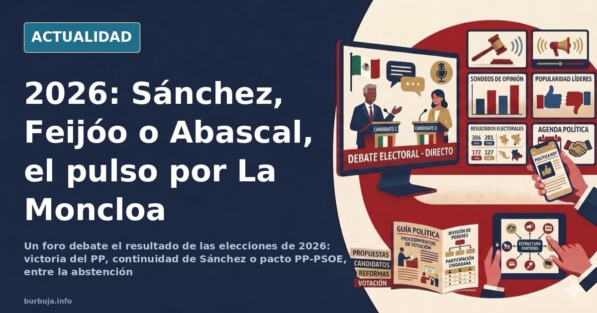 Elecciones 2026: escenarios de gobierno y pulso por la Moncloa