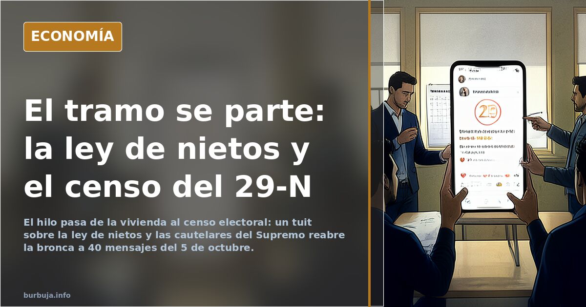 El tramo se parte: la ley de nietos y el censo del 29-N