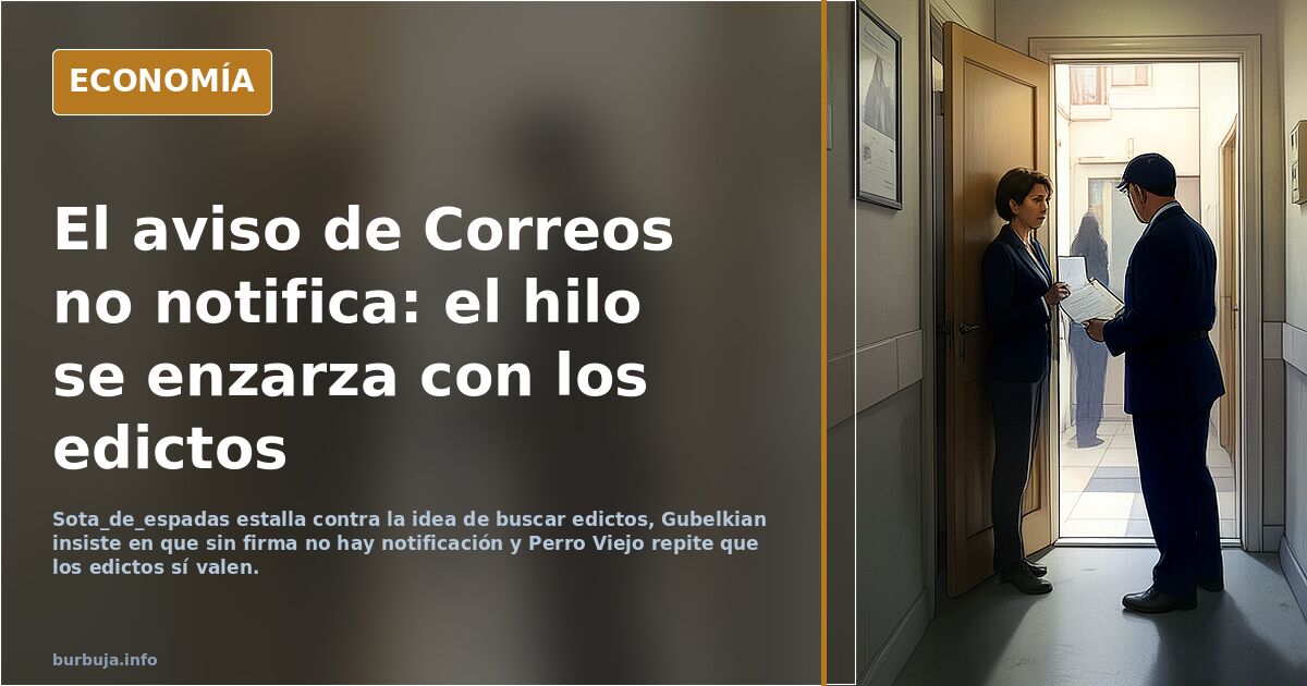 Llegó la hora de no abrir la puerta ni contestar al timbre de casa para evitar ser notificados sobre mesa electoral.