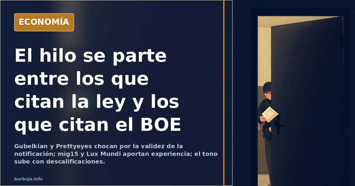 Llegó la hora de no abrir la puerta ni contestar al timbre de casa para evitar ser notificados sobre mesa electoral.