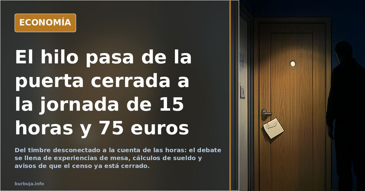 Llegó la hora de no abrir la puerta ni contestar al timbre de casa para evitar ser notificados sobre mesa electoral.