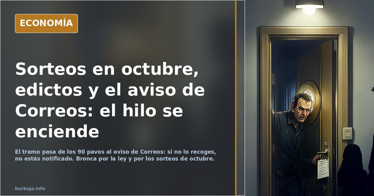 Llegó la hora de no abrir la puerta ni contestar al timbre de casa para evitar ser notificados sobre mesa electoral.