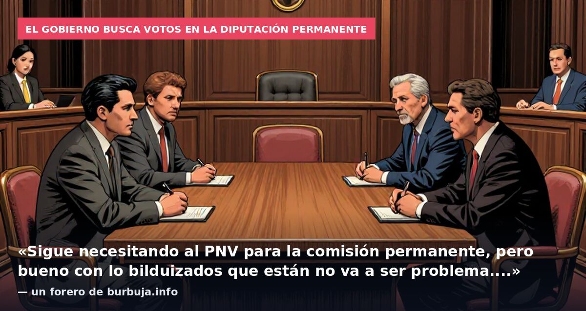 El Gobierno busca votos en la Diputación Permanente: «Sigue necesitando al PNV para la comisión permanente, pero bueno con lo bilduizados que están no va a ser problema....» — un forero de burbuja.info