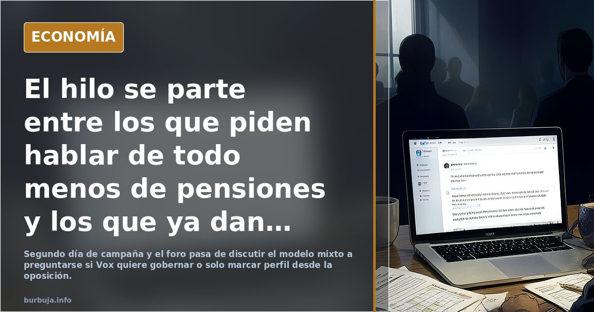 Vox no quiere ganar las elecciones