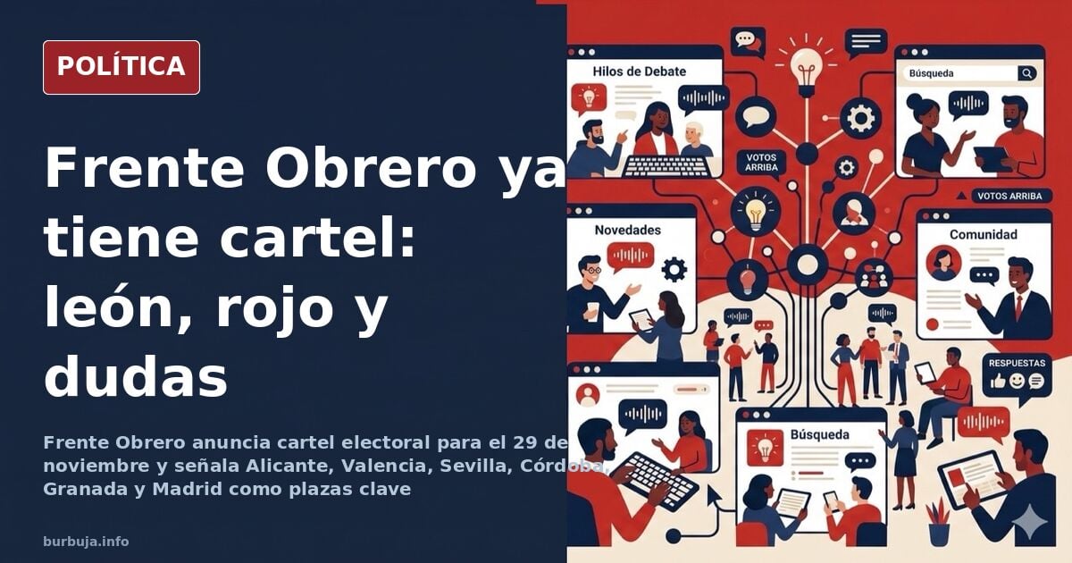 Frente Obrero presenta su cartel electoral y desata el debate por el león