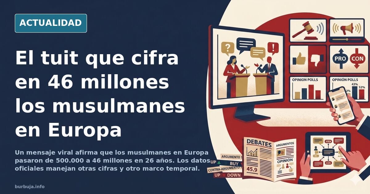 Musulmanes en Europa 2000 vs 2026.