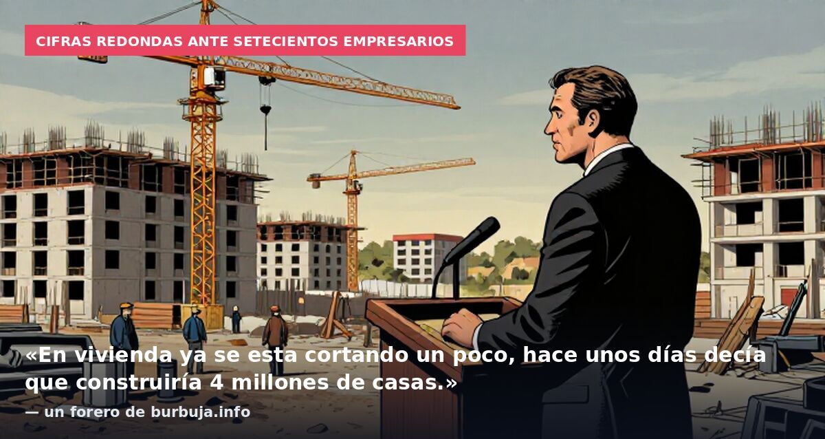 Feijóo promete 200.000 viviendas y 600.000 empleos al año ante 700 empresarios