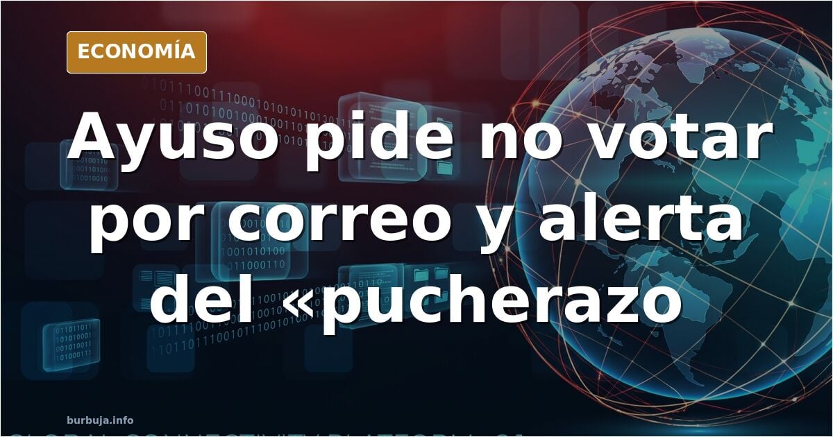 Ayuso pide no votar por correo ante el riesgo de pucherazo