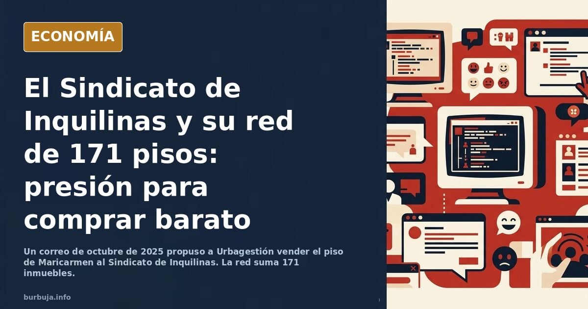 El curioso negocio del "Sindicato" de Inquilinas: presionar para comprar pisos a precio de saldo