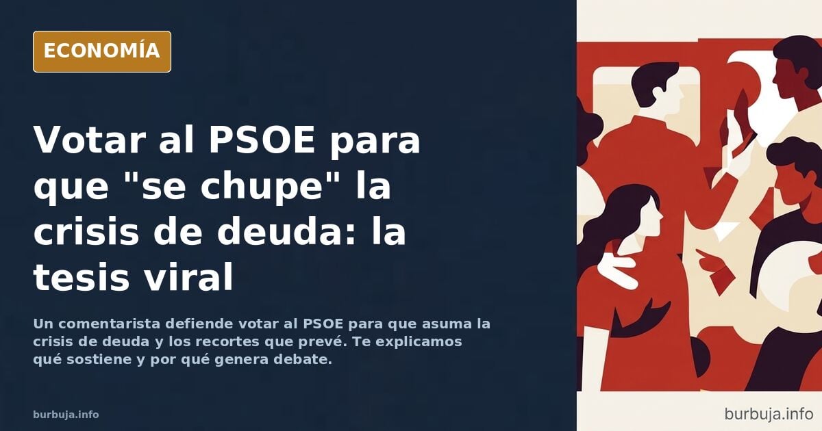 ¿A quien debería votar un burbumori de pro? Al PSOE.
