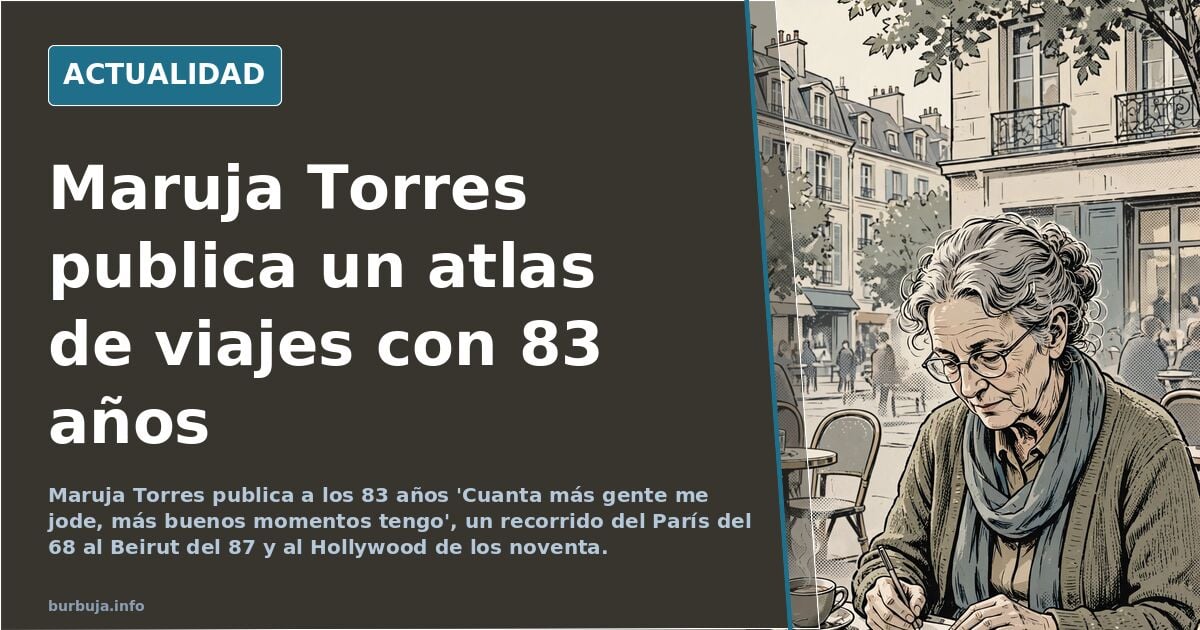 Maruja Torres: 'No tengo ganas de equidistancias