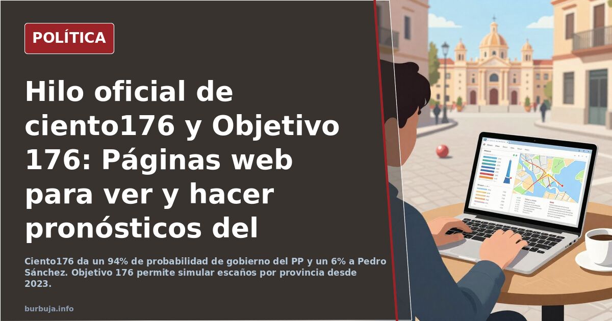 Hilo oficial de ciento176 y Objetivo 176: Páginas web para ver y hacer pronósticos del resultado electoral